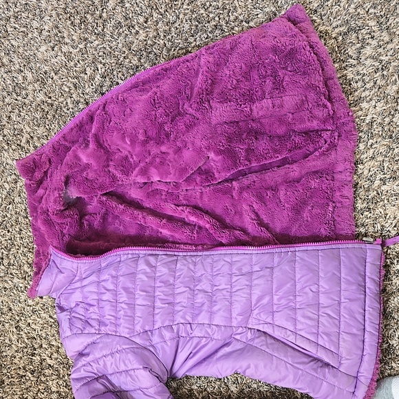 Northface Face Reversable Coat Purple- XL size 16 - Picture 2 of 3